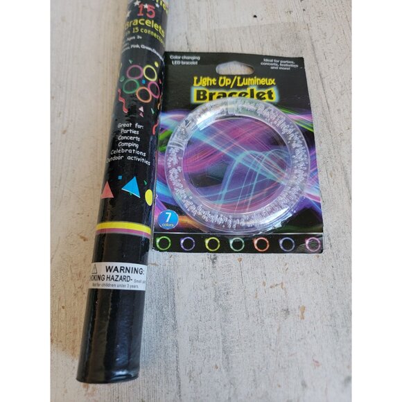 Glow dark bracelet stick set NEW accessory unique - Picture 2 of 9